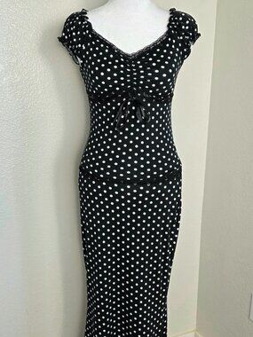 Polka Dot Skirt Set | Black/White | XS | NWOT